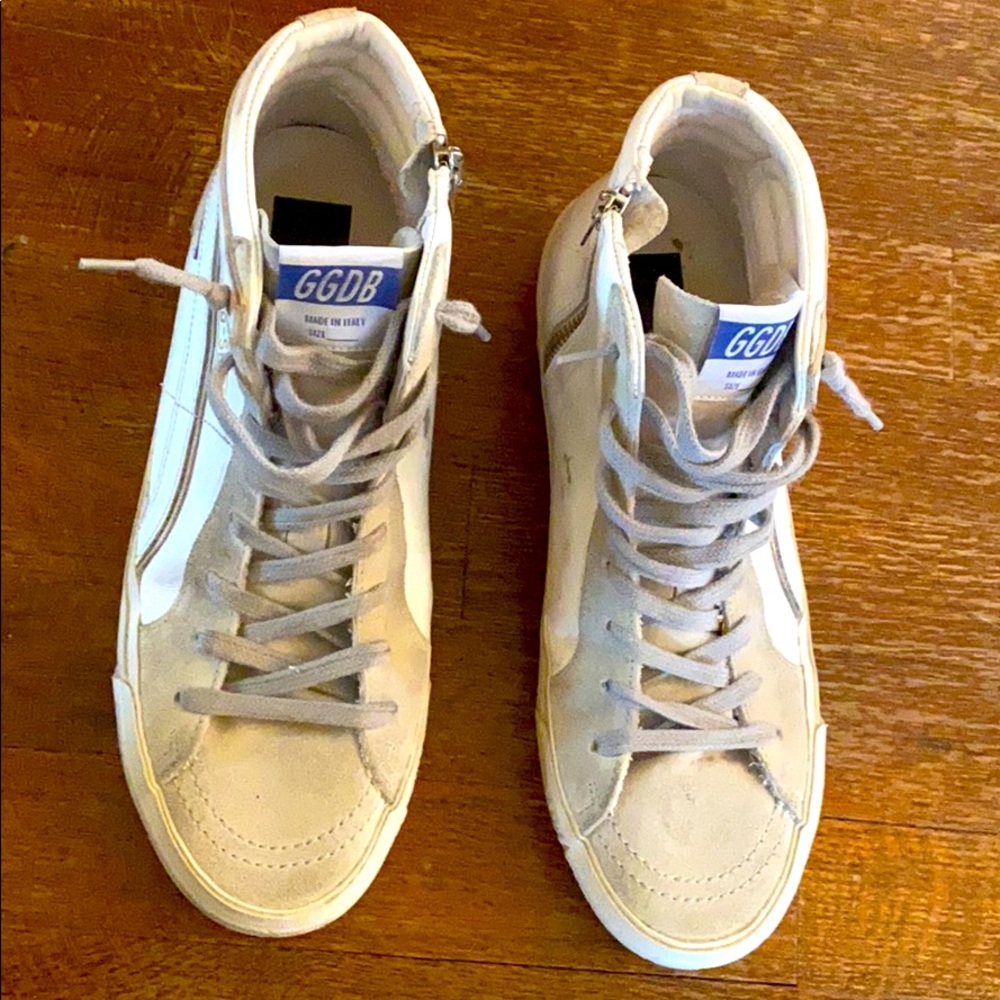 Goldengoose Slide High Top Sneakers